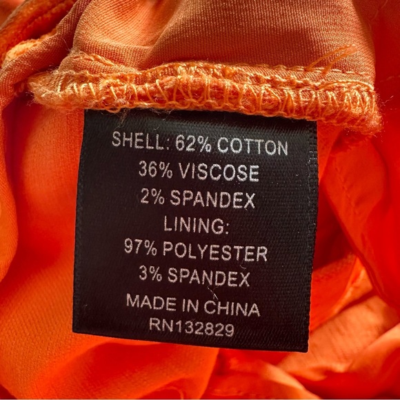 Revolve NBD Anok Velvet Orange Pants S - Picture 9 of 10